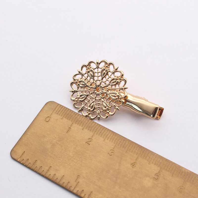Trâm Cài Tóc Kim Loại Họa Tiết Hoa Cổ Điển Cho Nữ