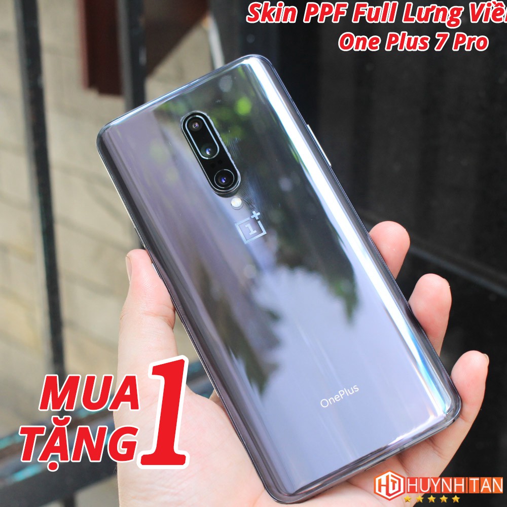 Miếng dán trong PPF Oneplus 7 Pro/ Oneplus 6/6T tăng cường độ bóng Mặt lưng,Mặt trước, Full Máy (Tặng 1 miếng dự phòng)