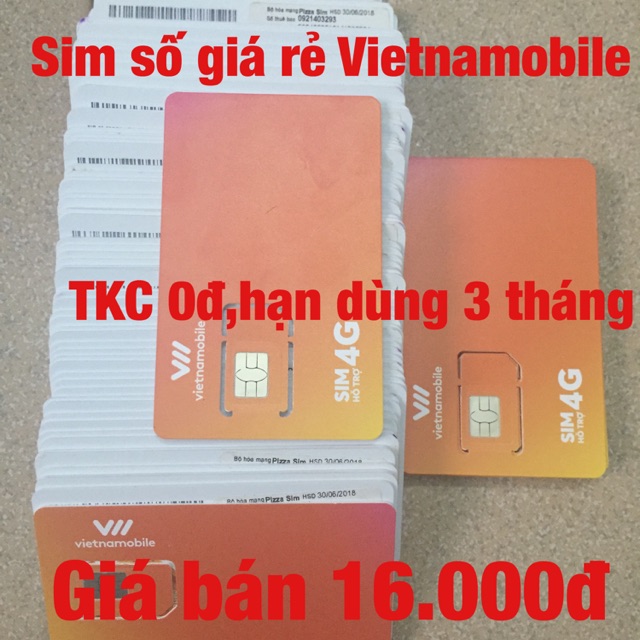 Sim số giá rẻ Vietnamobile