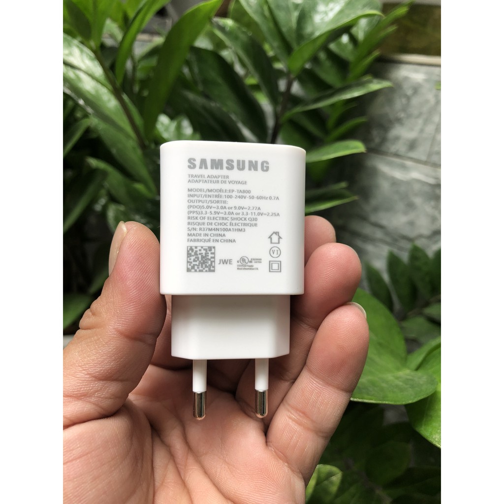 Củ sạc nhanh Samsung Note10 linh kiện  (PD 25W)