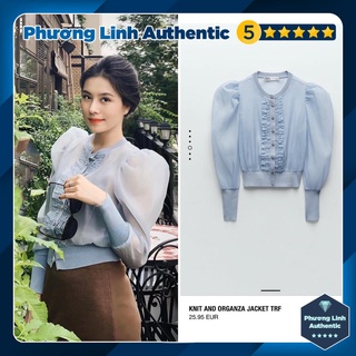 Áo khoác len phối voan Zara Auth new tag có sẵn 2488/106 2488106