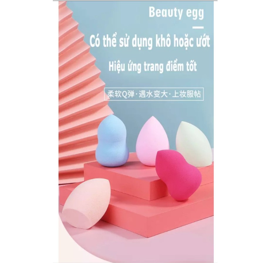 SET 3 BÔNG MÚT TRANG ĐIỂM SIÊU MỀM MỊN CHUYÊN DỤNG CHO MAKEUP