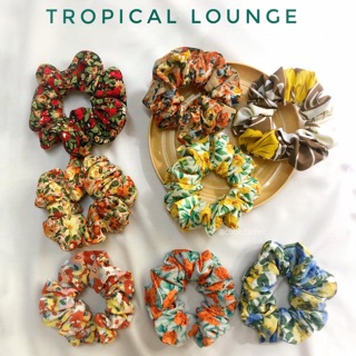 Dây Buộc Tóc Hoạ Tiết Tropical Mùa Hè 16 Màu