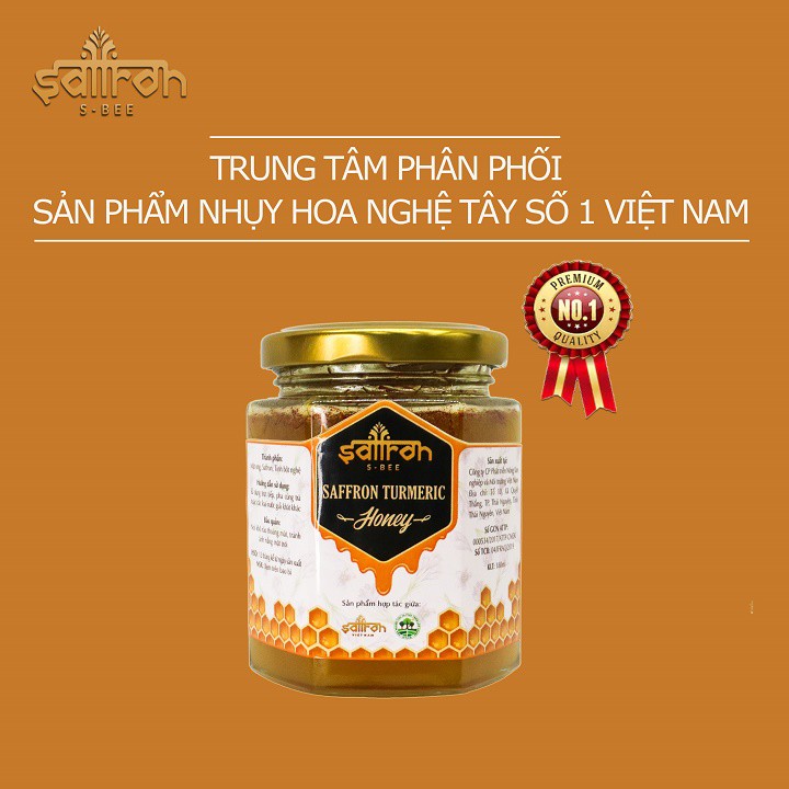 Mật Ong Tinh Bột Nghệ Nhụy Hoa Nghệ Tây SAFFRON TURMERIC HONEY 180ML