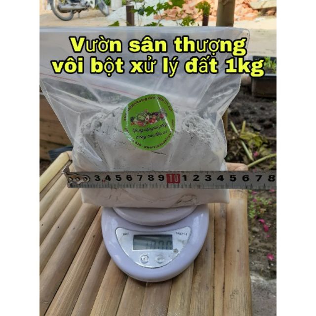 Vôi Bột Nông Nghiệp( 1 kg) Cải Tạo Đất, Khử Phèn, Sát Trùng Ao Chuồng Trại