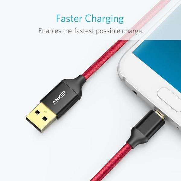 Anker Dây Cáp Sạc Truyền Dữ Liệu Micro Usb 6ft / 2m Cho Samsung