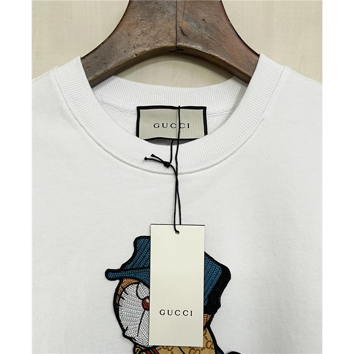 Áo Nỉ Dài Tay Cổ Tròn Thêu Hình Doraemon Thời Trang Thu Đông Cho Nam Gucc1 2021