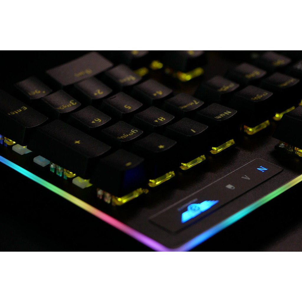 Bàn Phím Cơ 💓FREESHIP💓 Bàn Phím GM550 Newmen  Bàn Phím máy tính chính hãng led vàng.