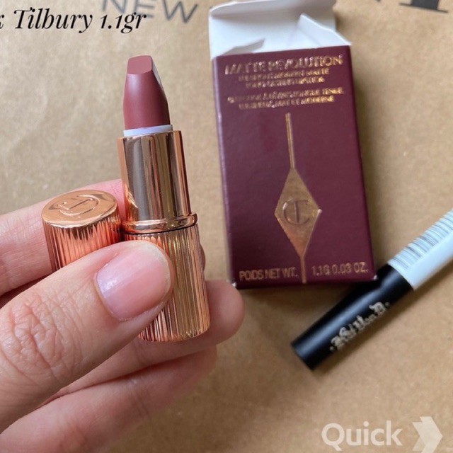 Son lì Charlotte Tilbury mini 1g màu Pillow Talk