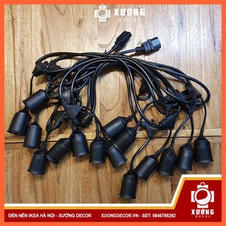 Combo 2 dây 10m bóng 3w bulb + 1 bộ dây led mắt kim cương 50m