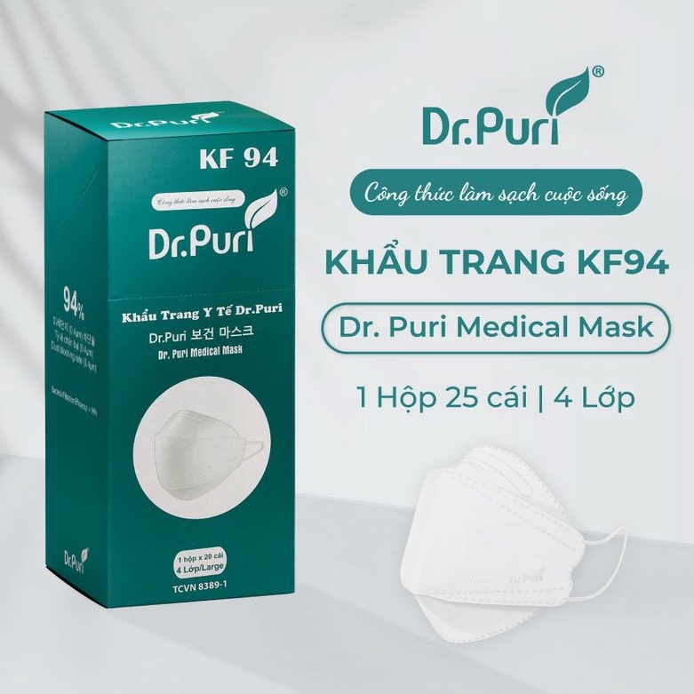 KHẨU TRANG KF94 DR.PURI HỘP 20 CHIẾC