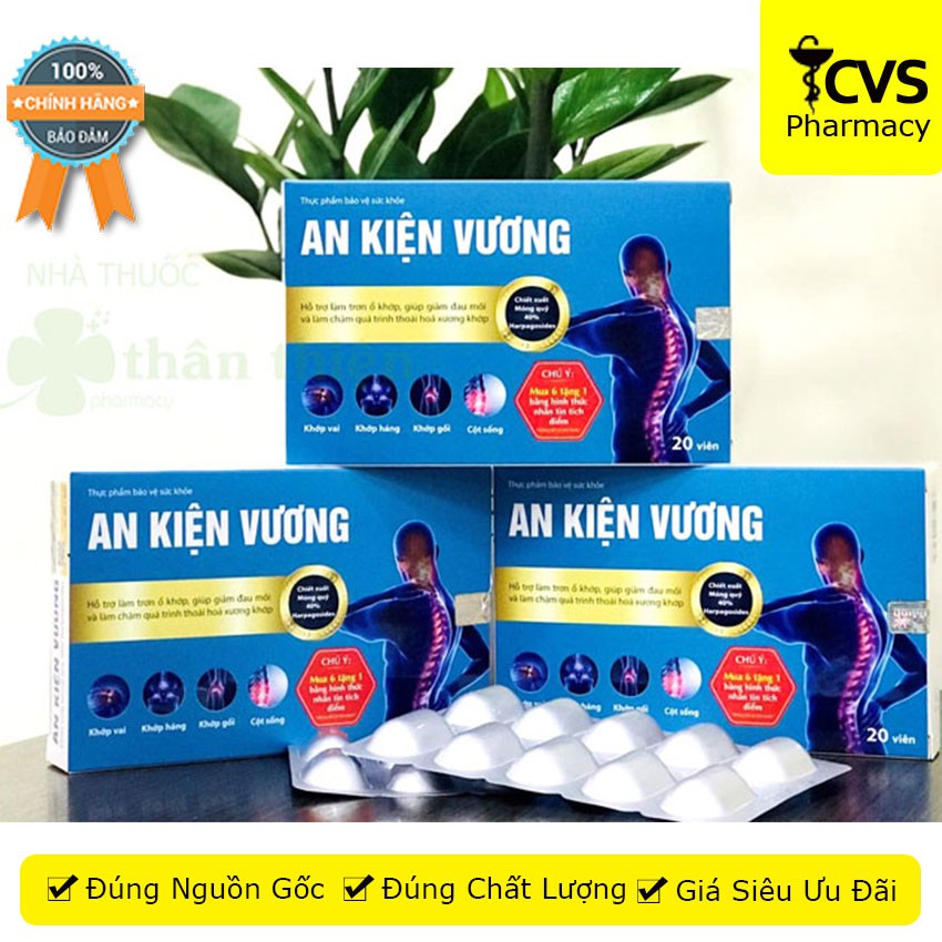 AN KIỆN VƯƠNG - Hỗ Trợ Làm Trơn Ổ Khớp Hộp 20 Viên - Cvspharmacy
