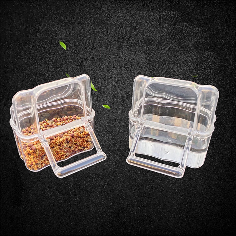Hộp Đựng Thức Ăn Cho Chim Cảnh Bằng Nhựa Cấp Thực Phẩm Dễ Lắp Đặt