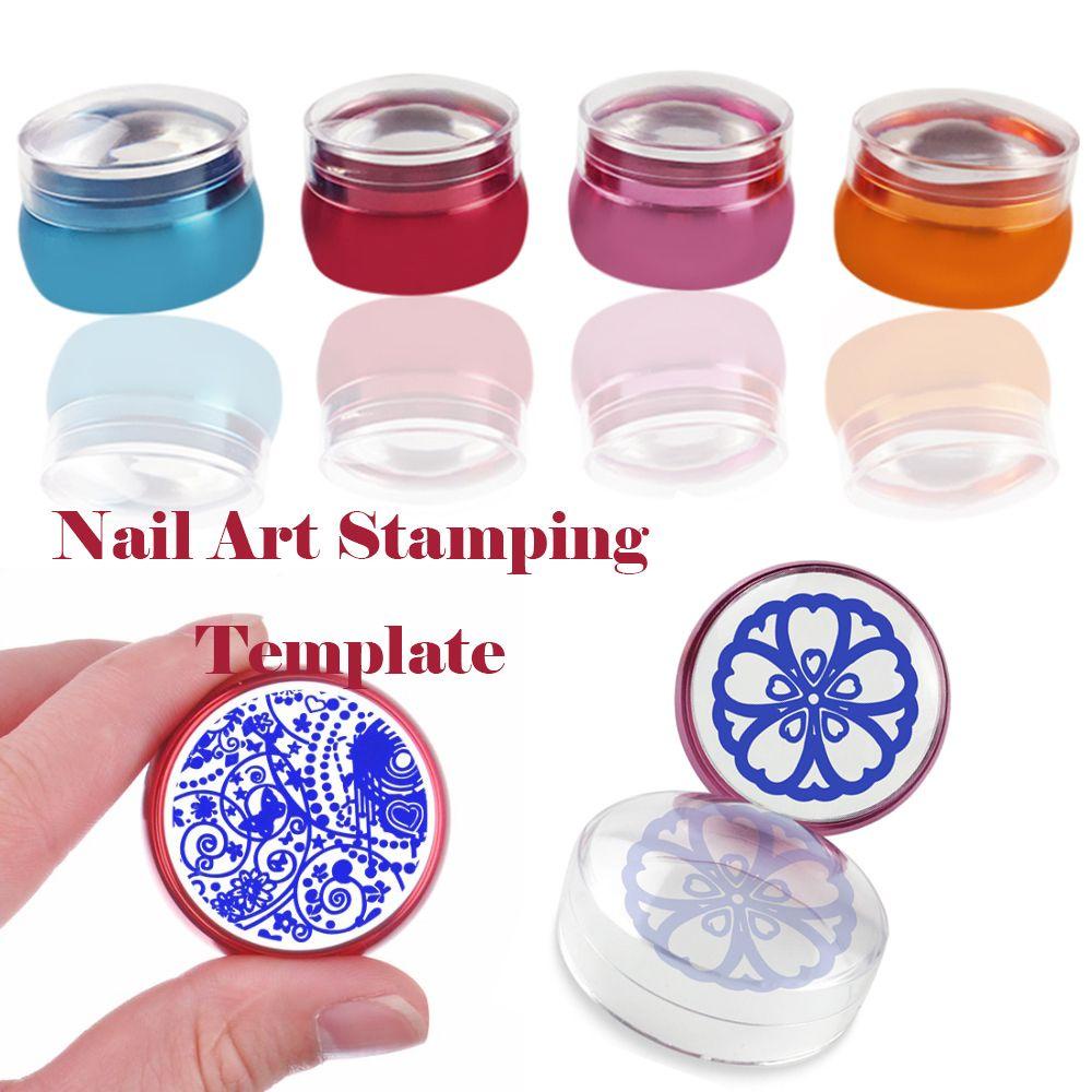 Bộ Dụng Cụ Trang Trí Móng Tay Nghệ Thuật Bằng Silicone Tay Cầm Kim Loại Dành Cho Nữ