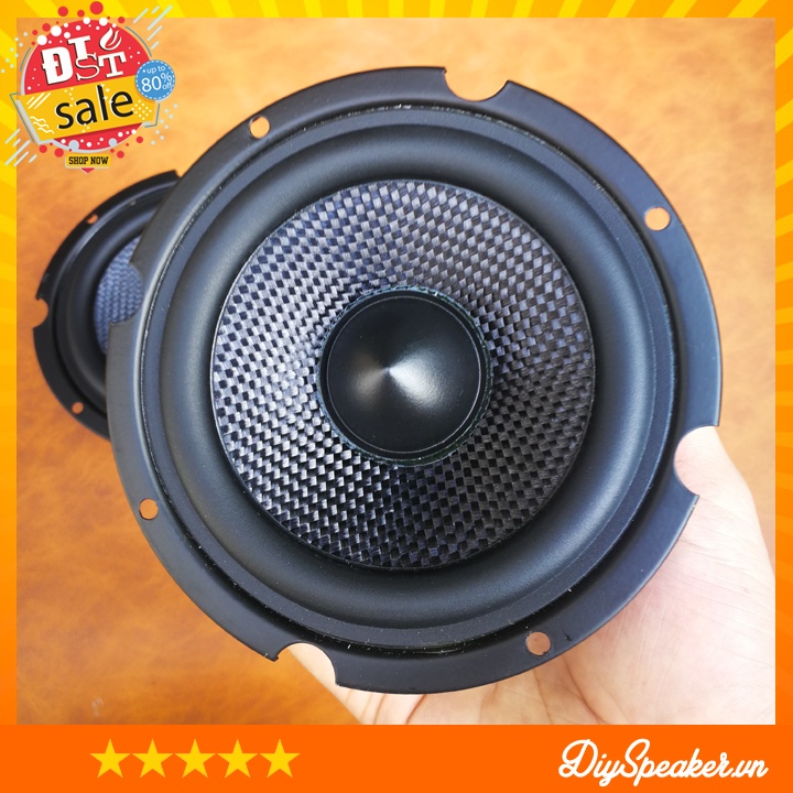 Loa mid bass Woofer chậu dệt carbon 4R 30W 4inch