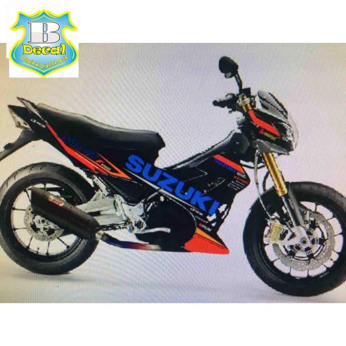 ( Quí khách vui lòng mang ra tiệm cho thợ dán ) Tem suzuki raider xăng cơ. [Bi Decal]