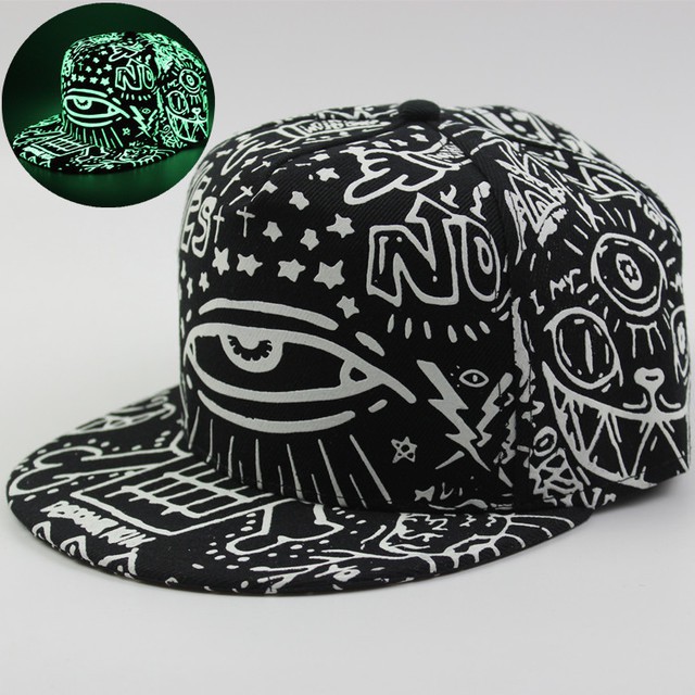 Mũ Snapback Thời Trang Dạ Quang Phát Sáng Ban Đêm