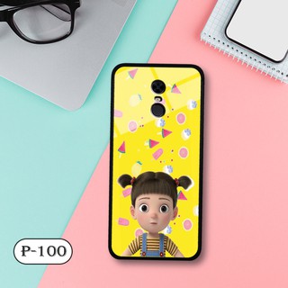 Ốp lưng kính 3D Xiaomi Redmi 5 Plus- cute