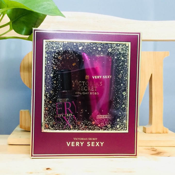 🌺Set Nước Hoa Và Dưỡng Thể Victoria’s Secret Very Sexy và Bombshell intense & seduction Gift Set Holiday 2020