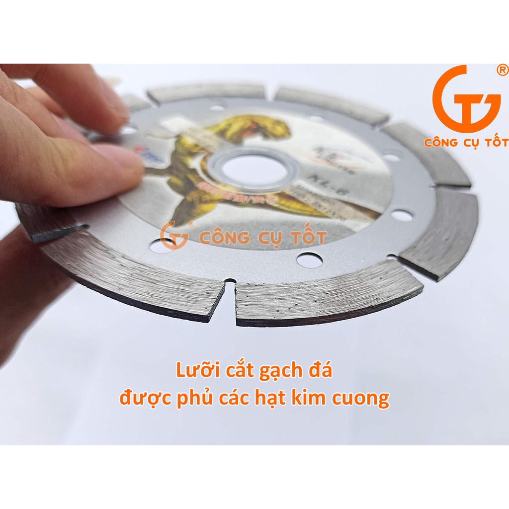 Lưỡi cắt gạch đá Khủng Long KL6 phủ kim cương 114x2.0x12x20mm 13200rpm