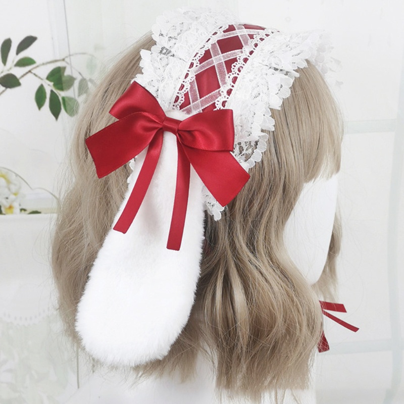 Băng đô cài tóc hình tai thỏ phong cách Lolita Nhật Bản đáng yêu 10MK | BigBuy360 - bigbuy360.vn