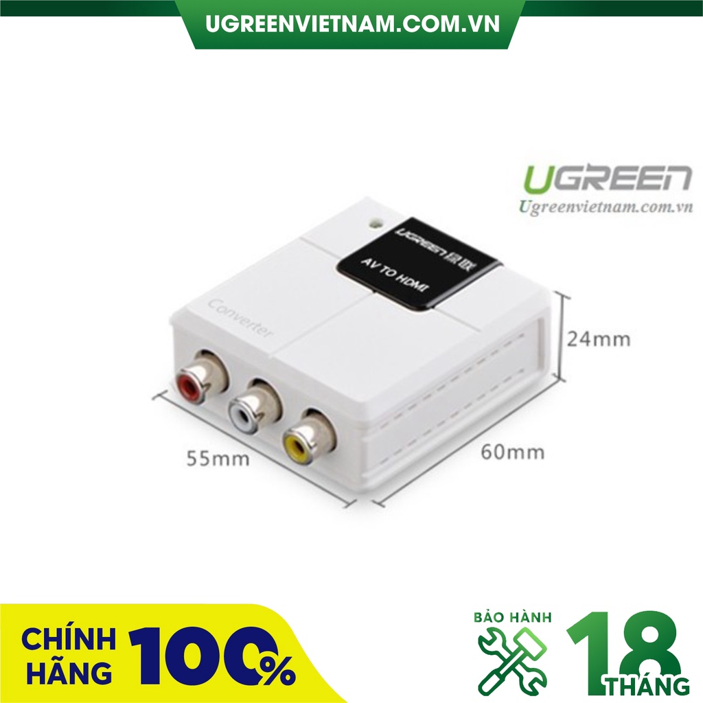 Bộ chuyển đổi AV to HDMI cao cấp chính hãng Ugreen 40225