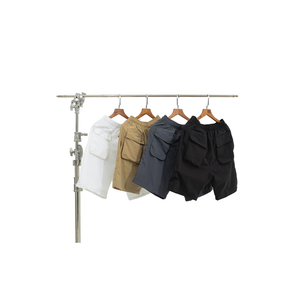 Quần Short Nam Nữ Chất Liệu Vải Dù Cao Cấp Màu Trắng In Lụa Kĩ Thuật Cao Oversized - Local Brand By XFIRE QS-ANRNYL-W322