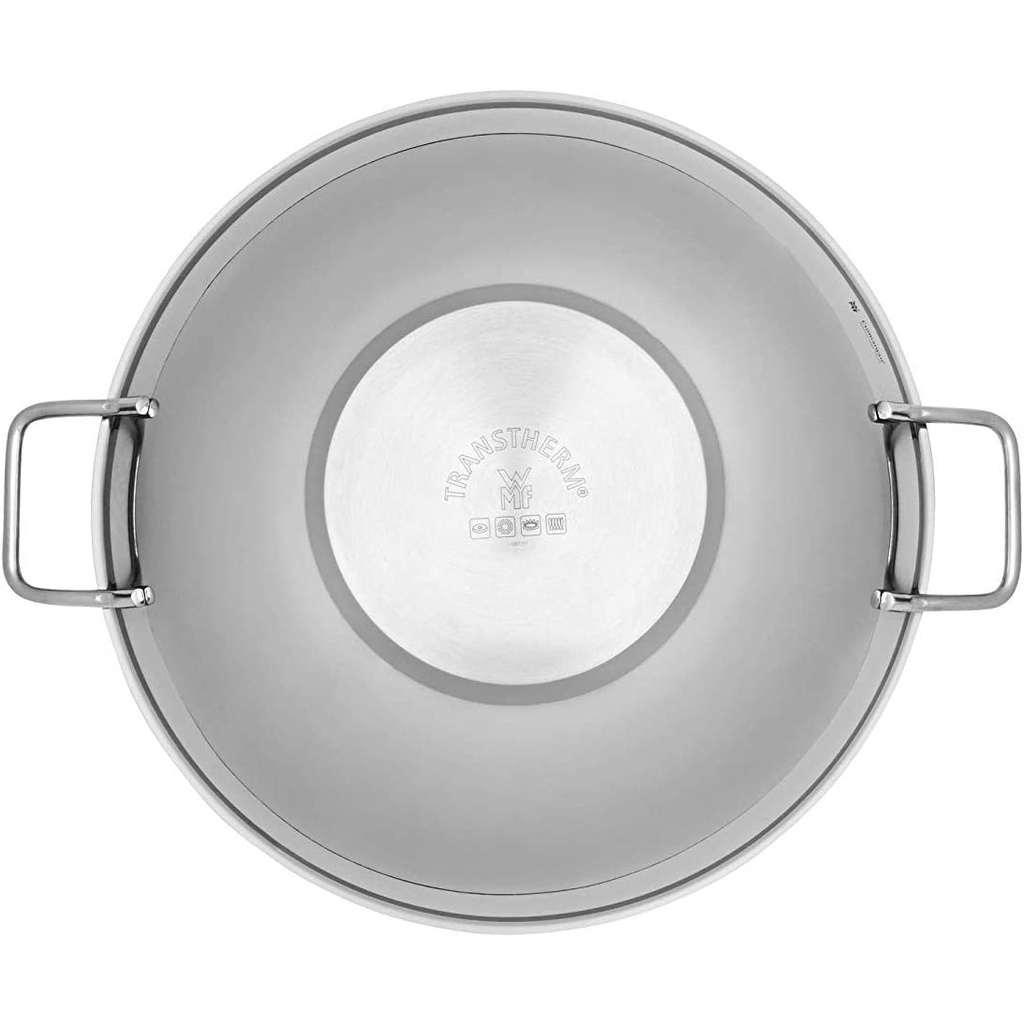 Chảo Chiên Xào Sâu Lòng WMF Wok Party 28cm chảo inox chiên xào có vung kính Nội Địa Đức Bếp Từ GermanySnT 90083