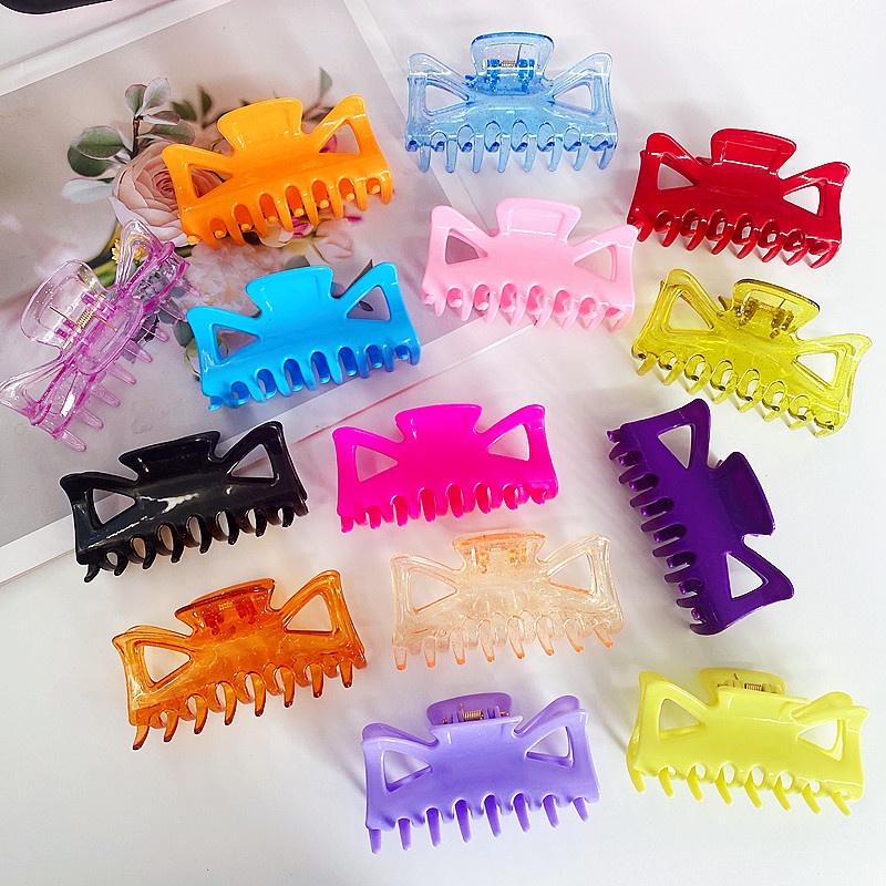 Kẹp tóc càng cua trong suốt - Kẹp tóc thời trang nữ nhiều màu lựa chọn