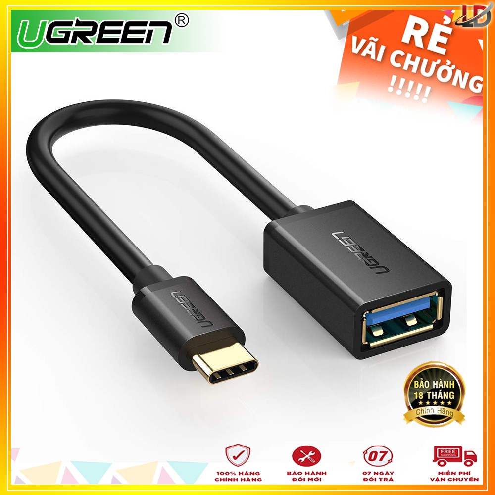 Cáp OTG USB Type C to USB 3.0 Ugreen 30701 chính hãng | BigBuy360 - bigbuy360.vn