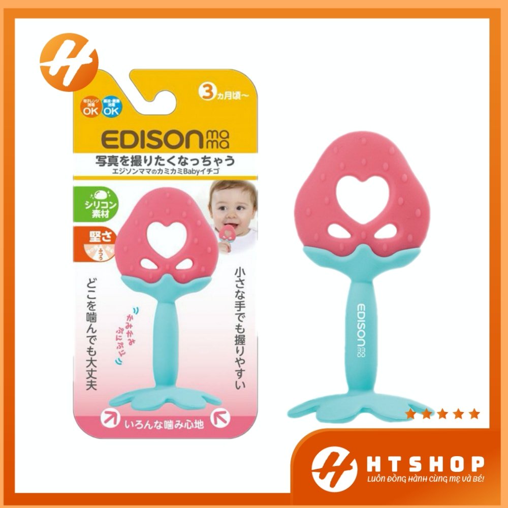 Gặm Nướu Hoa Quả Edison Mama Nhật Bản Cho Bé Từ 3 Tháng Tuổi