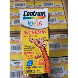 [Chuẩn air] Siro Cho Trẻ Biếng Ăn Centrum Kids Incremin Iron Mixture Của Úc 200ml