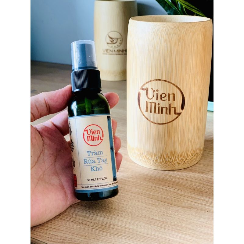 Tràm rửa tay khô Viên Minh 50ml✨ sát khuẩn tay nhanh mùi thơm dễ chịu k hại da tay