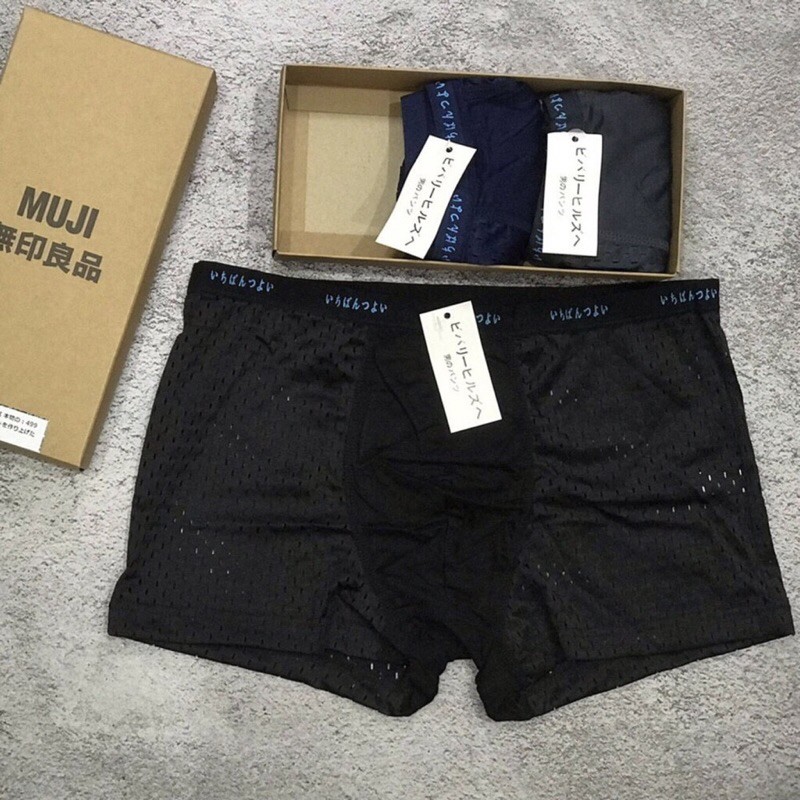 Đồ Lót Nam  FREESHIP  Quần Lót Nam Boxer Thông Hơi Xuất Nhật