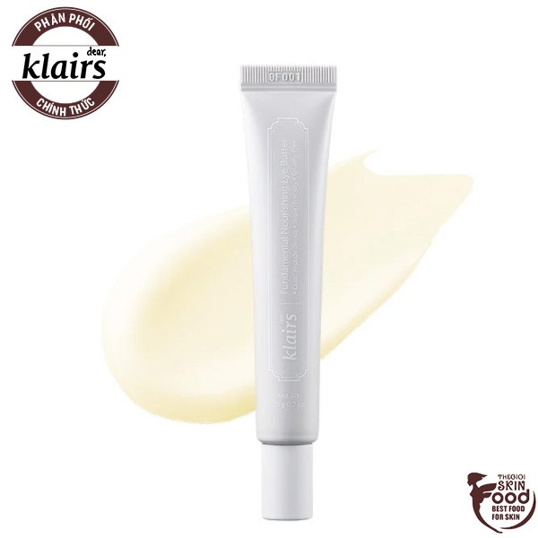 Kem Dưỡng Mắt Chống Lão Hóa, Giảm Nếp Nhăn Klairs Fundamental Nourishing Eye Butter 20g