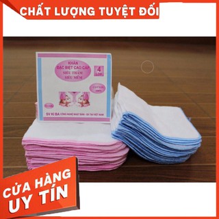 10 cái khăn xô sữa kiba 2 lớp, 3 lớp, 4 lớp siêu mềm mịn