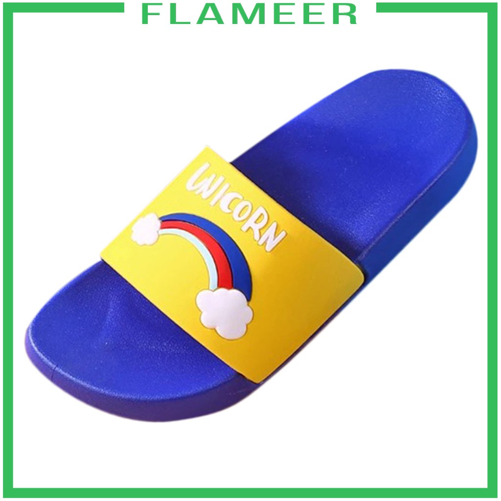 [FLAMEER] Kids Boys Girls Rainbow Slippers Soft Comfortable Parent Child Slippers