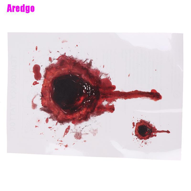 Set 11 miếng dán hình xăm vết thương giả dùng hóa trang Halloween