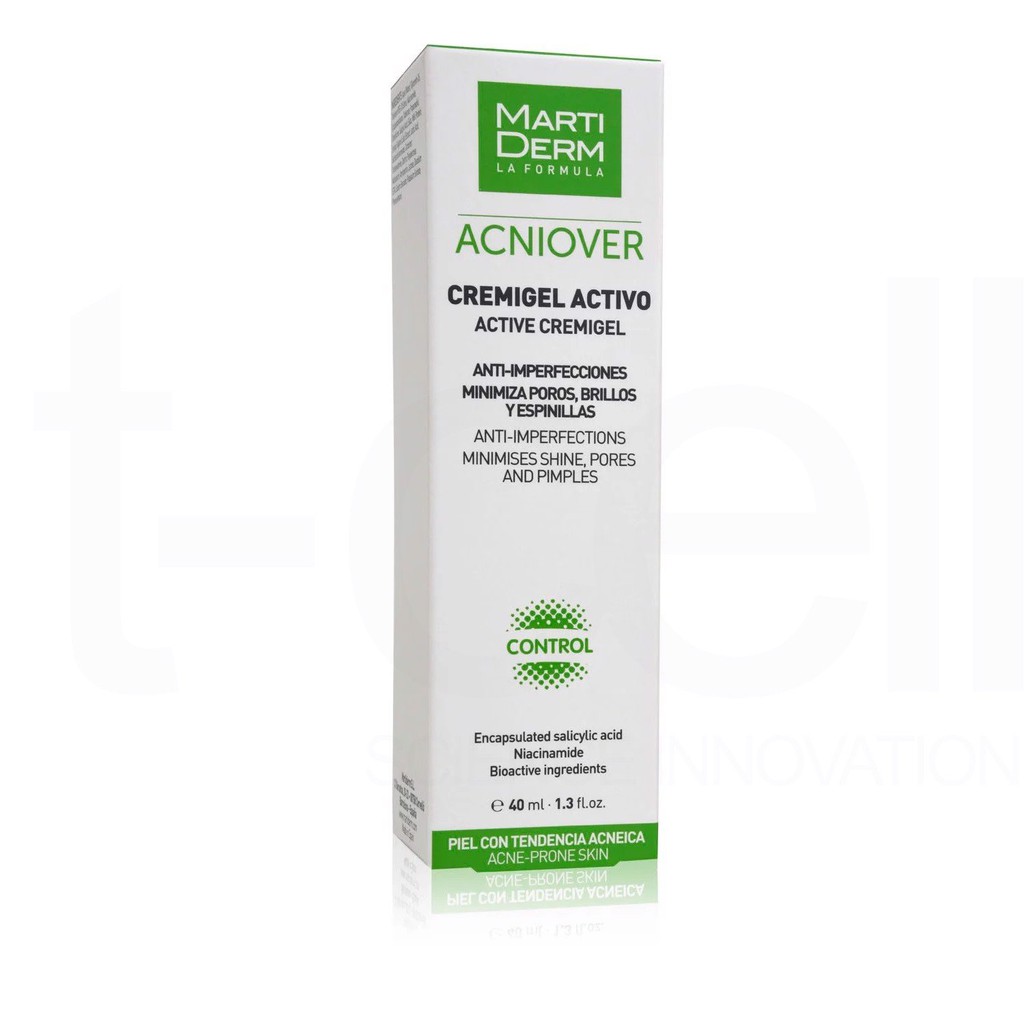 Kem Dưỡng Giảm Nhờn, Mụn & Se Lỗ Chân Lông MartiDerm Acniover Active Cremigel (40ml)