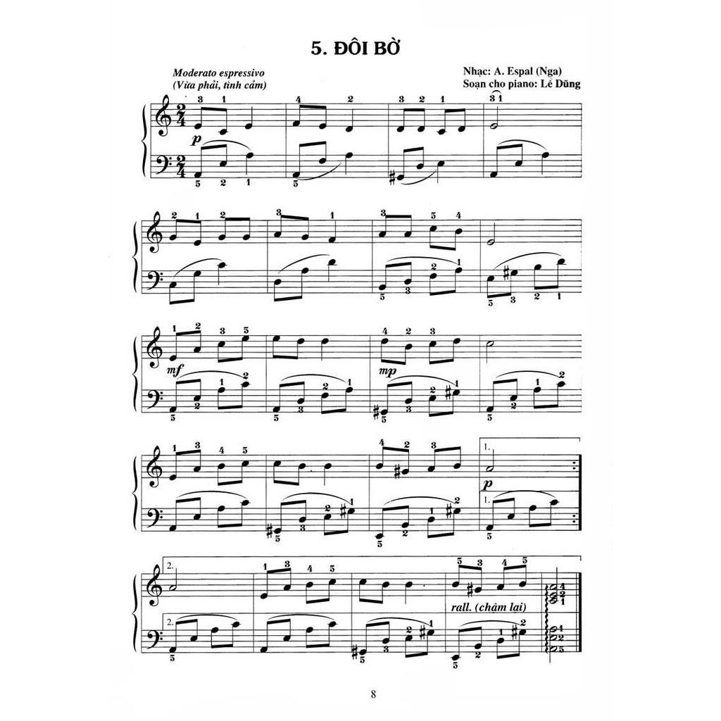 Sách Piano Cho Thiếu Nhi - 220 Tiểu Phẩm Nổi Tiếng - Tập 4