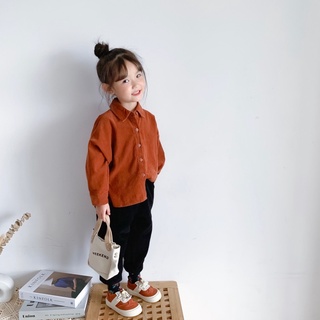 Áo Sơ Mi Nhung mùa thu đông cho Bé Trai và Bé Gái phong cách_Hàng tuyển chọn cao cấp cho bé 1-5 tuổi ( kèm ảnh thật) A5