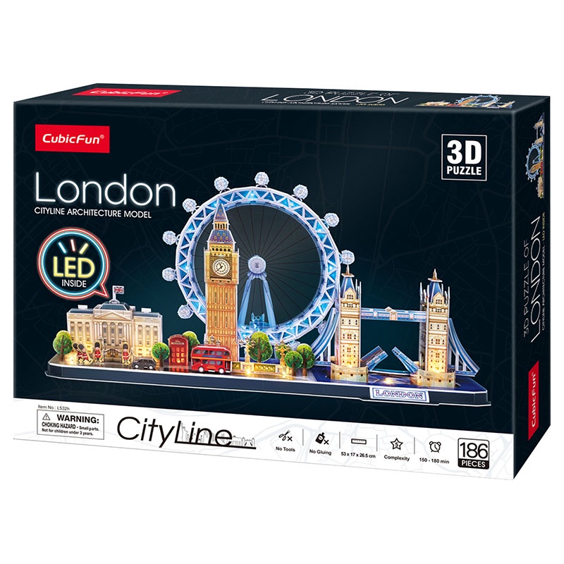 Mô Hình Giấy 3D CubicFun - Led Cityline London City L532h