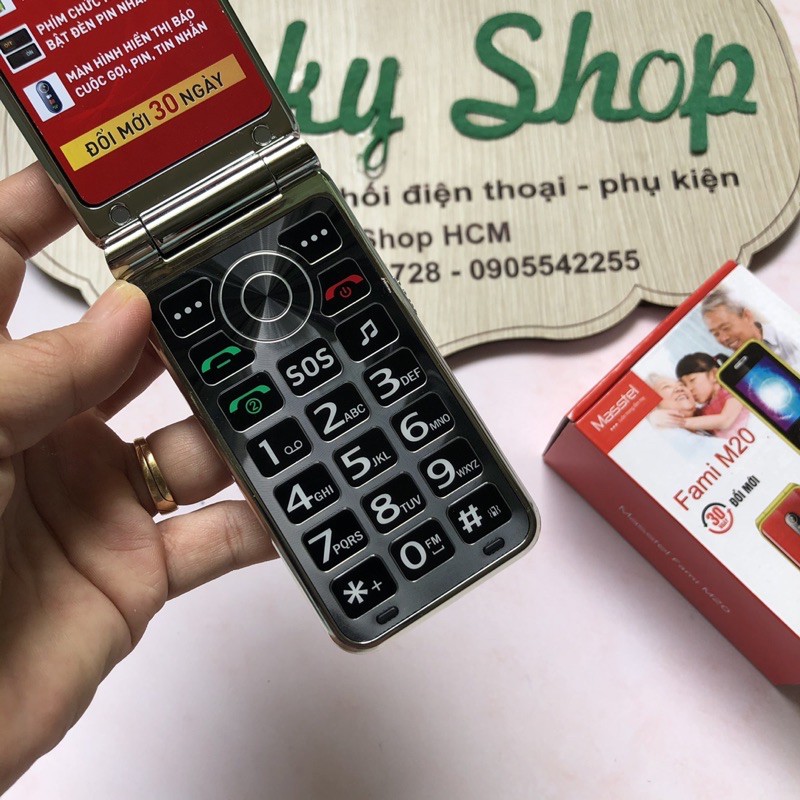 Điện Thoại Masstel Fami M20 - Hàng chính hãng,Điện Thoại dành cho người cao tuổi,nắp gập,sang trọng Bảo hành 12 tháng | BigBuy360 - bigbuy360.vn