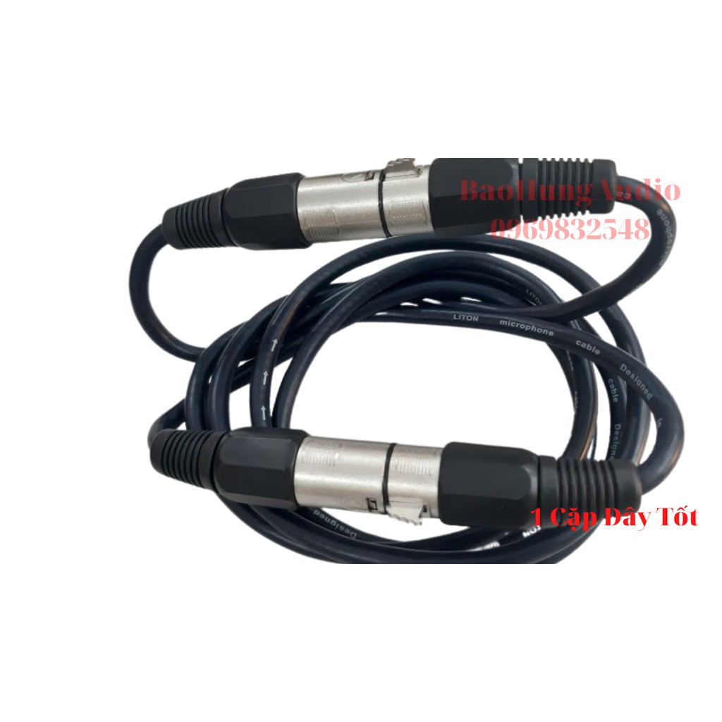 Dây cáp tín hiệu canon đực cái cao cấp, dây canare JAPAN chất lượng chuẩn Audio, giá 1 cặp.