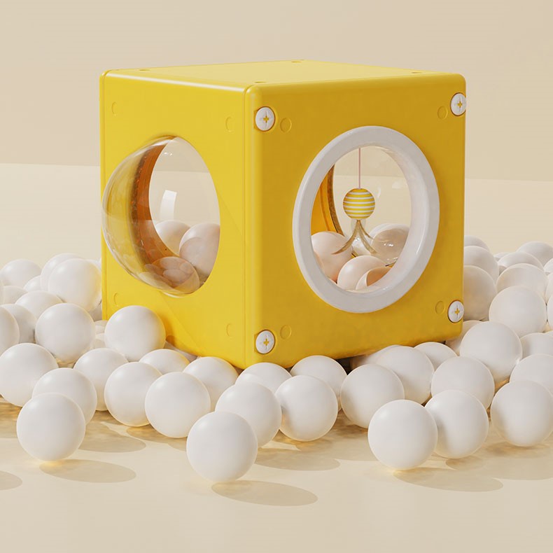 Bàn cào đồ chơi ổ nằm Colour Box 3 trong 1 cho mèo