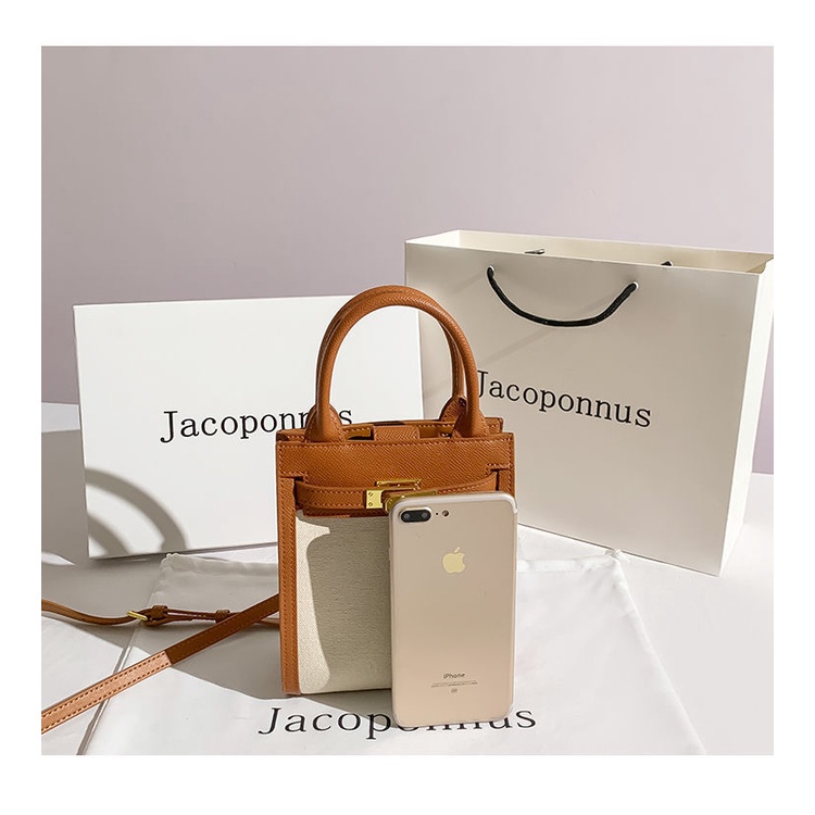 Túi Đeo Chéo Bằng Da PU Dáng Vuông Nhỏ Đính Kim Sa Màu Xanh Lá/Nâu/Nâu