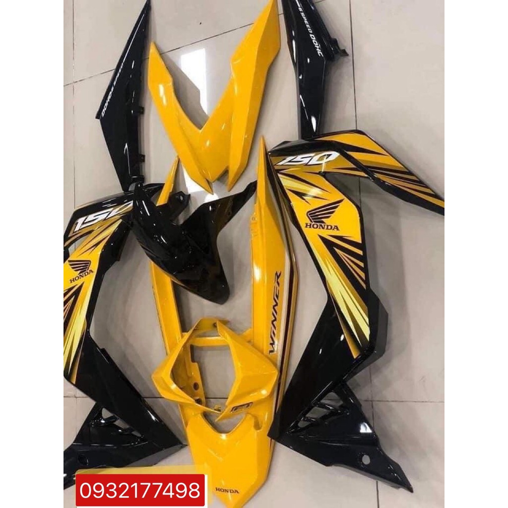 NHỰA MÀU 9 MÓN WINNER V1 ĐẦY ĐỦ MÀU ZIN CHÍNH HÃNG HONDA