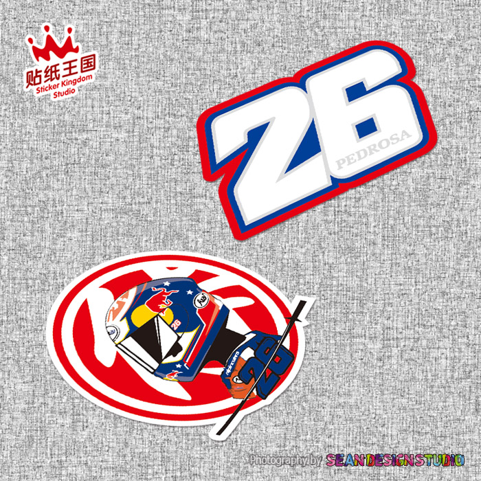 Miếng Dán Phản Quang Chống Thấm Nước Trang Trí Cho Xe Mô Tô motogp 26 ktm team Daniel pedrosa 17