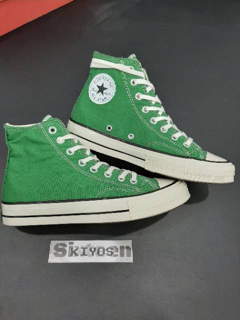 Giày Converse Chuck Taylor 70s Cổ Cao Màu Xanh Lá Trẻ Trung Năng Động