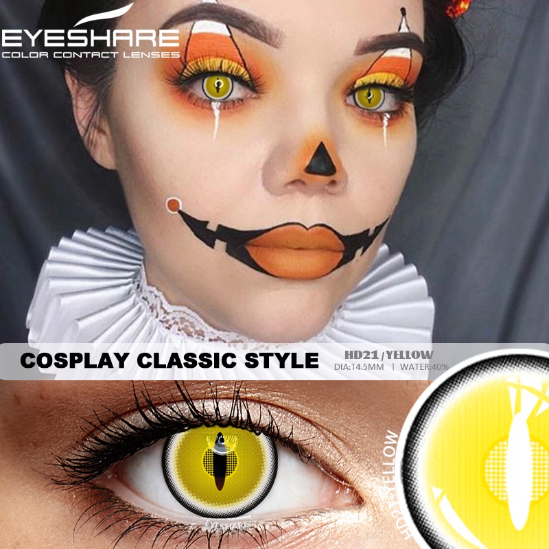 [Hàng mới về] Cặp kính áp tròng EYESHARE nhiều màu sắc tùy chọn dành cho trang điểm hóa trang độc đáo
